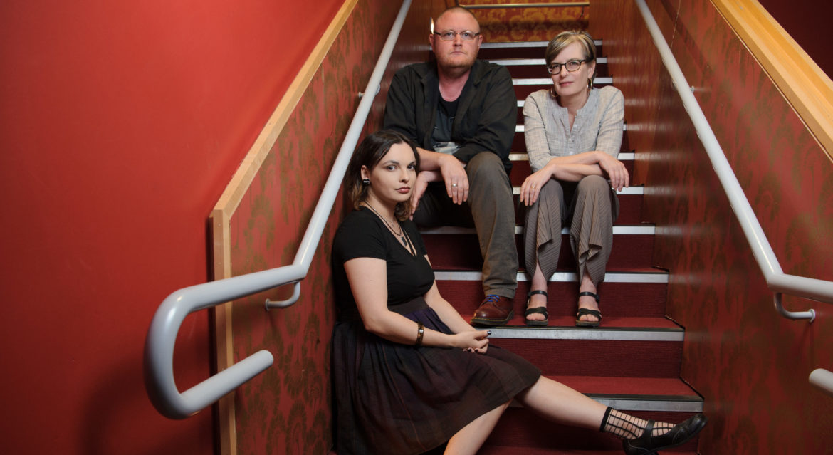 Team Witness: (from left) Carissa Lee, Robert Reid and Alison Croggon