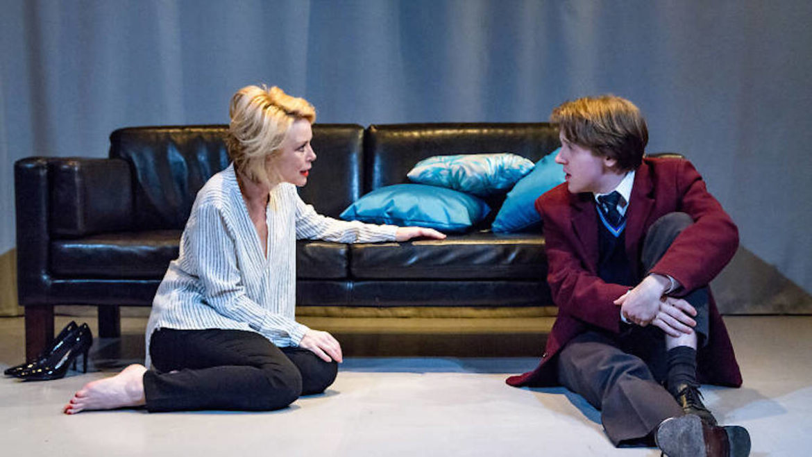 Sean Rees-Wemyss as Joe and Danielle Carter as his mother Alice in Fury. Photo: Teresa Noble