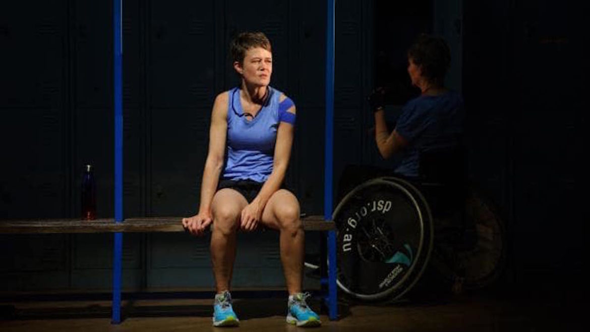 Emily Tomlins and Kate Hood in Emilie Collyer’s play Conest. Picture: Sarah Walker