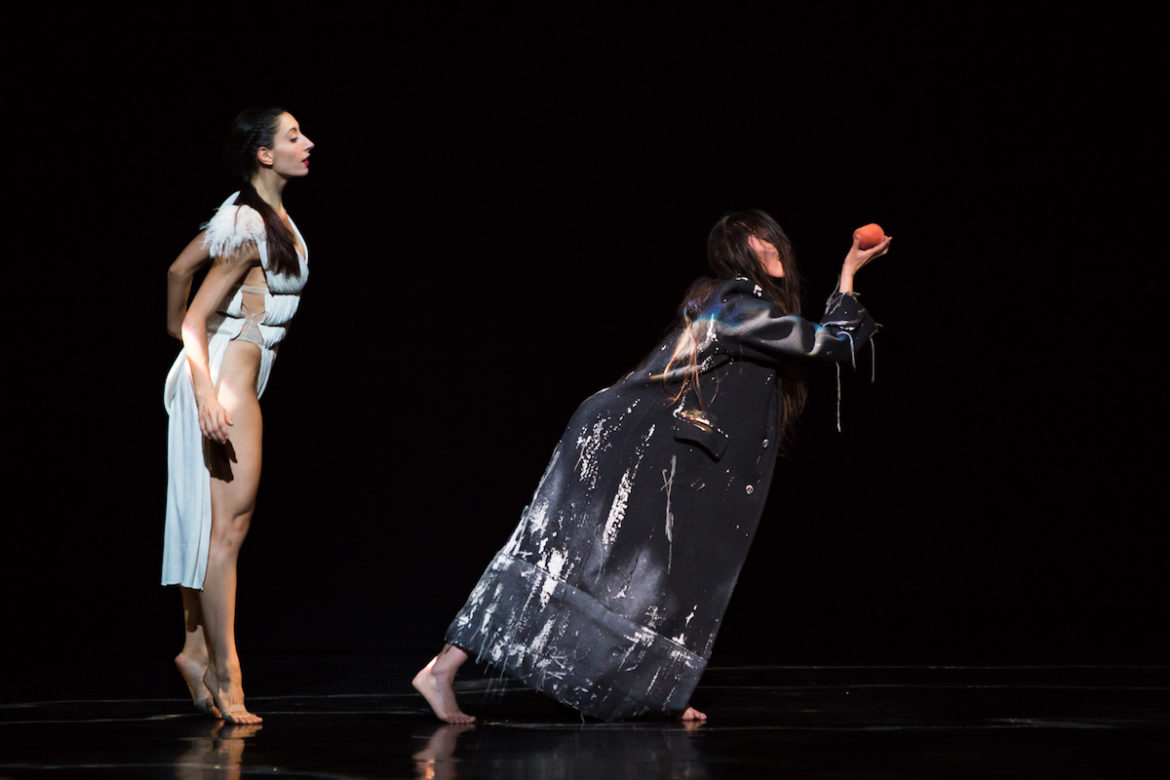 Mirea Delogu (left) and Anna Tatorova in Snow White. Photo: Mark Gambino