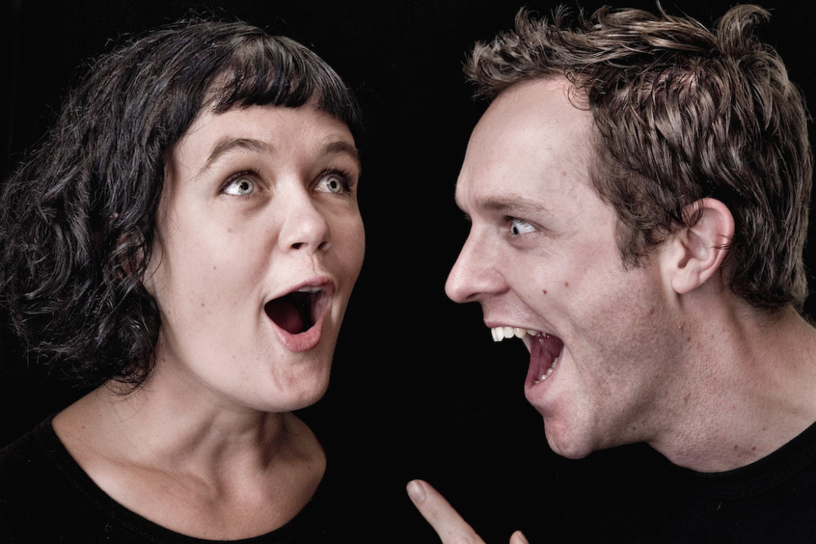 Elbow Room's Emily Tomlins and Angus Grant in There and Here.