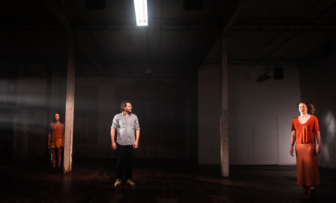 Naomi Rukavina, Lyall Brooks and Sophie Ross in Broken. Photo: Jodie Hutchinson