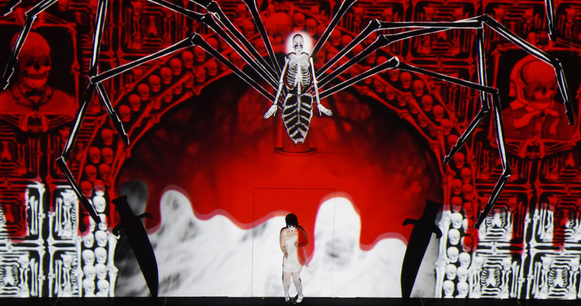 Christina Poulitsi (top) and Iwona Sobotka in The Magic Flute. Photo: Toni Wilkinson