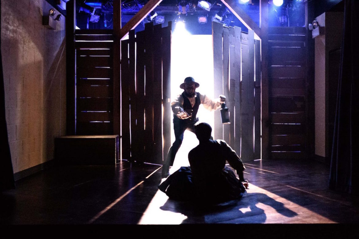 Scott R. Sheppard and Jennifer Kidwell in Underground Railway Game. Photo: Ben Arons