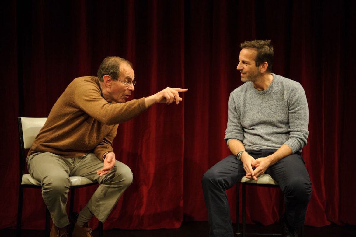 Brian Lipson (left) and Gideon Obarzanek in Two Jews walk into a Theatre. Photo: Sarah Walker