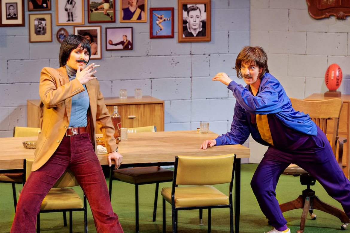 Louisa Mignone (left) and Ellen Steele in The Club. Photo: Chris Herzfeld