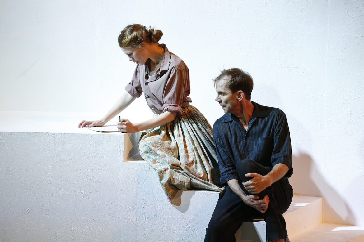 Anna McGahan and Bryan Probets in Hydra. Photo: Jeff Busby